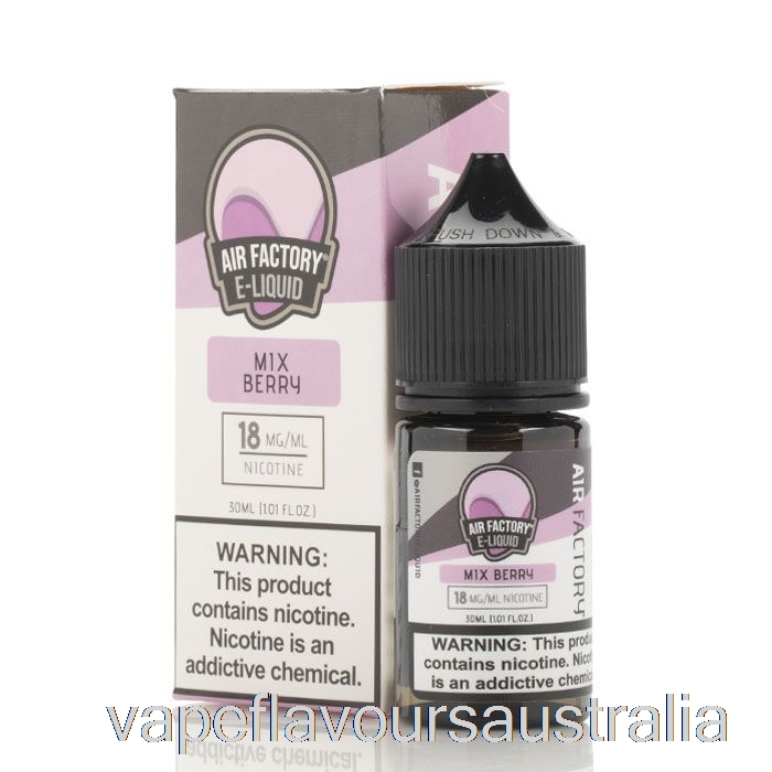 Vape Flavours Australia Mix Berry - Air Factory SALTS eLiquids - 30mL 18mg